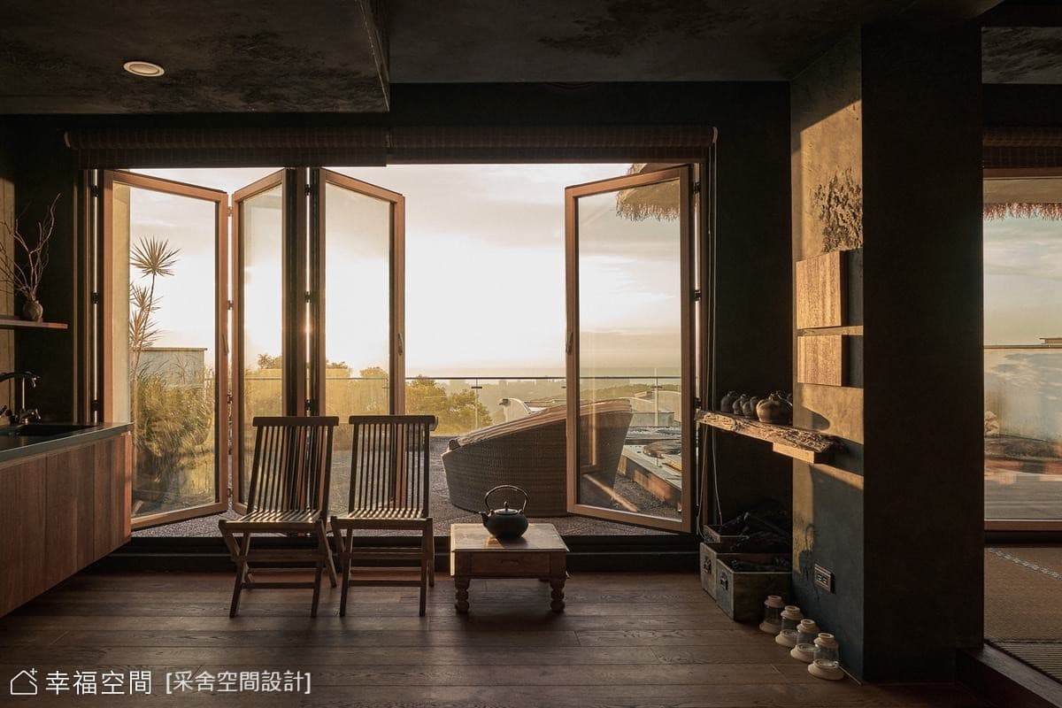 現代風客廳景觀陽台