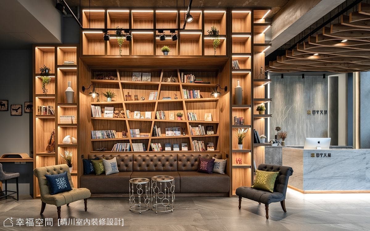 木質書牆