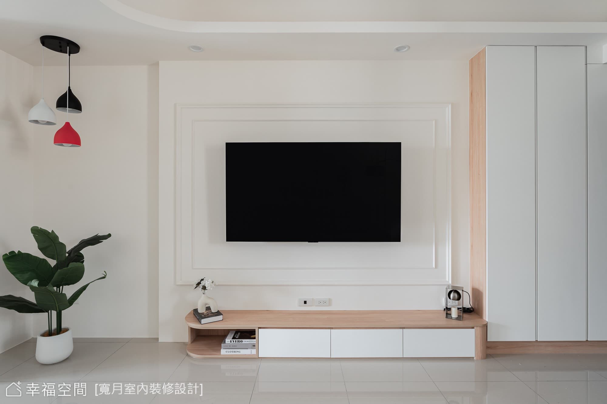 現代風客廳電視牆設計