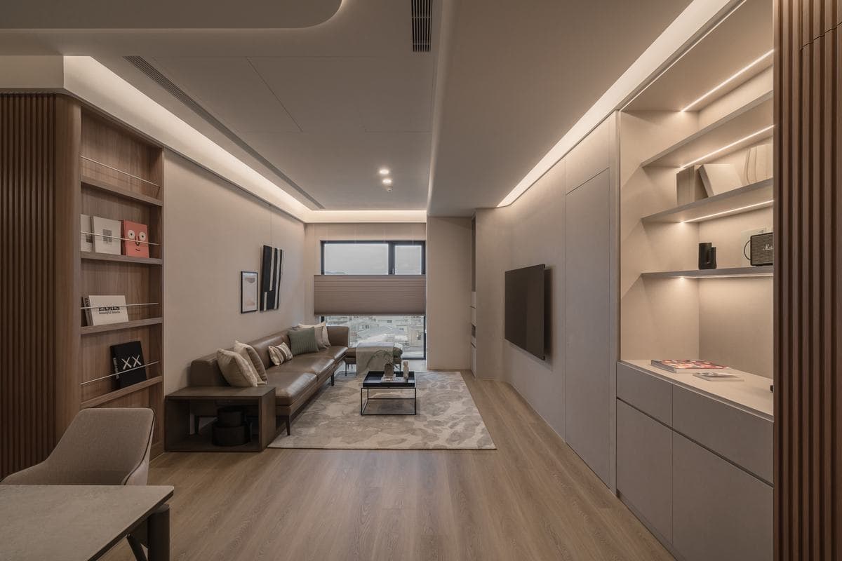 家族三戶同步客變 成就風水優雅宅｜現代風｜36坪