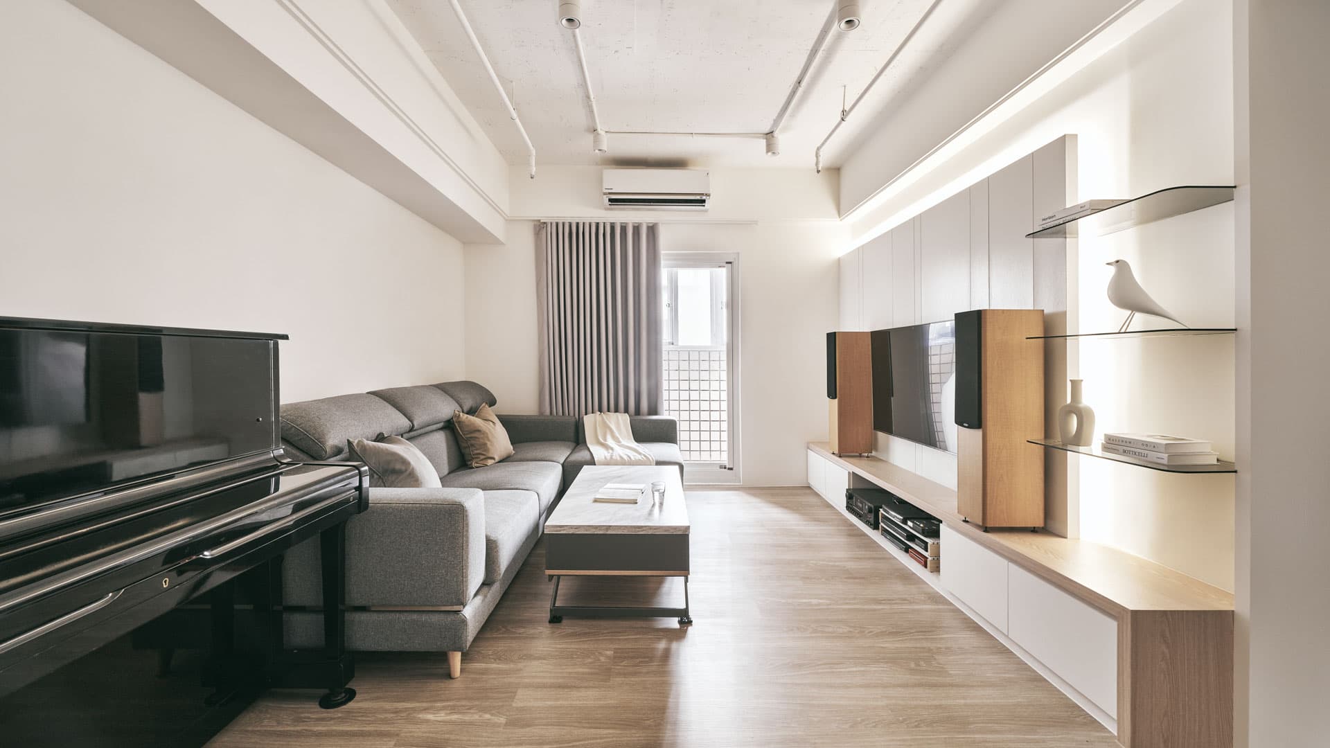現代風客廳開放式收納