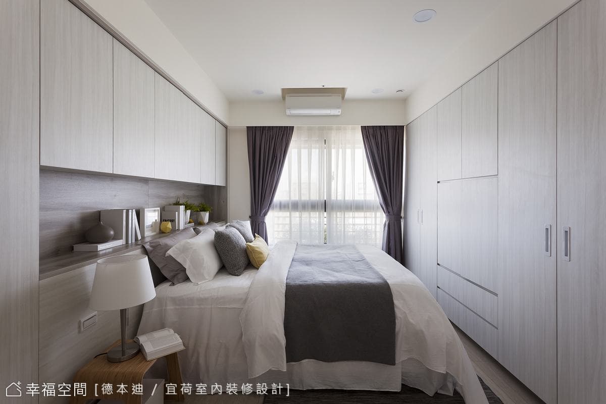 主臥床頭對調