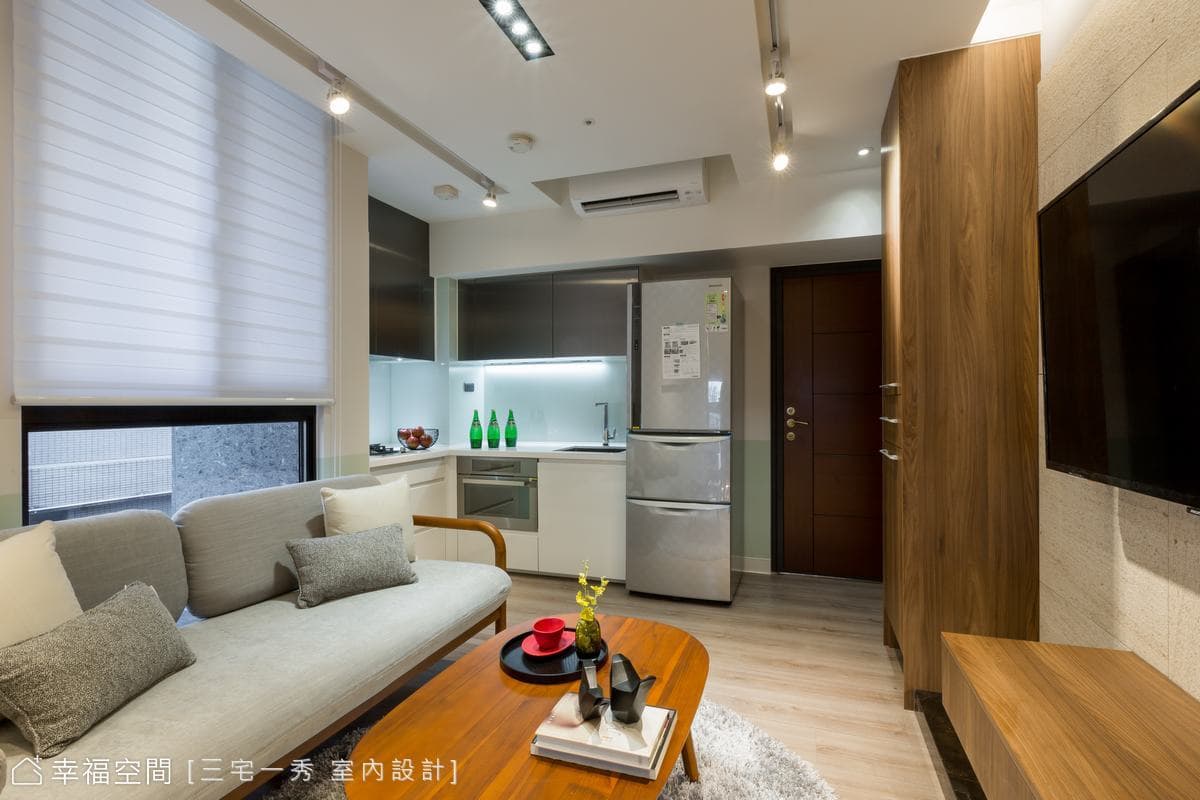 北歐風精品飯店小宅 仿古面大理石紋與跳色不設限