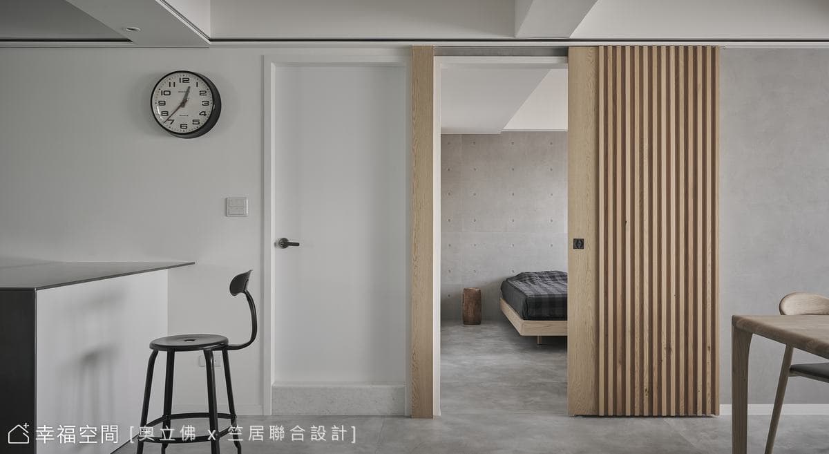 灰白X木質輕旋漫舞 遞延內斂優雅質感｜現代風｜60坪