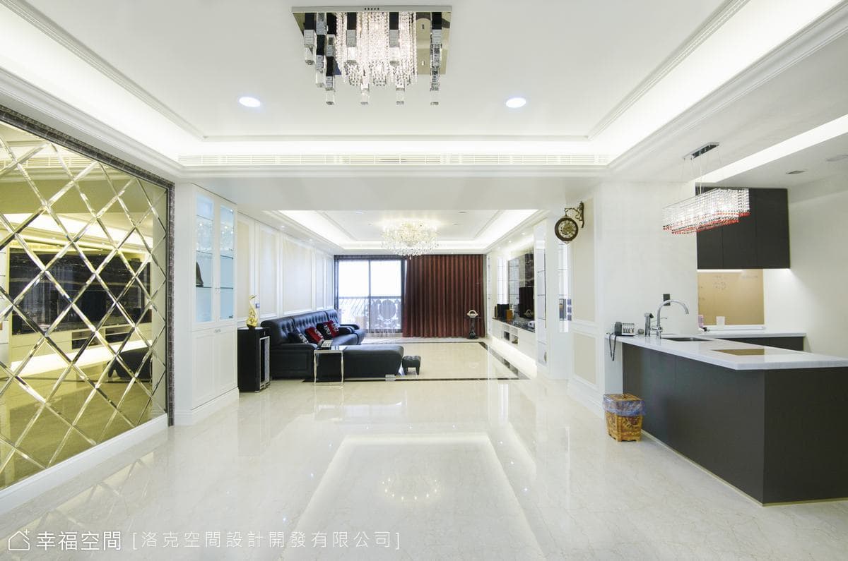 以白為基底， 塑造高貴典雅的空間感
