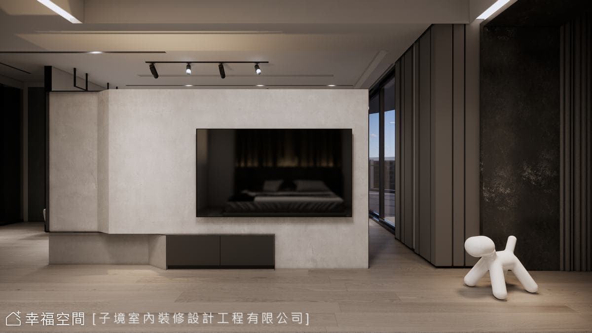 灰階基調交織異材質 打造舒適現代質感宅