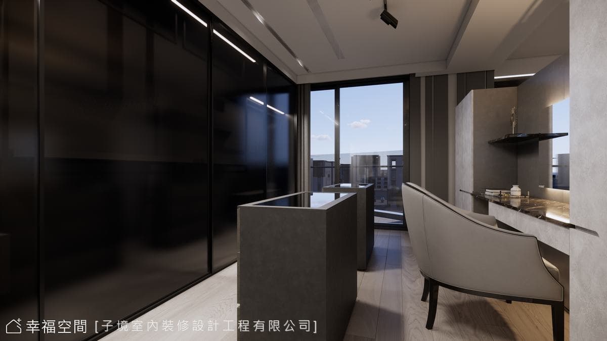 灰階基調交織異材質 打造舒適現代質感宅