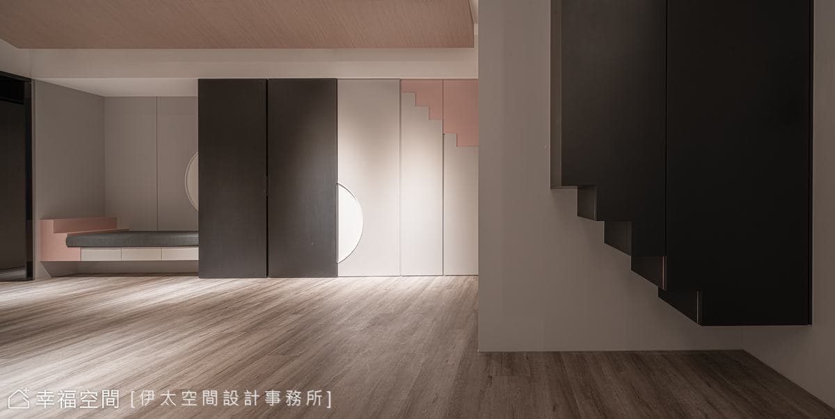 低彩虛實設計語彙 織就自我探索的療癒系身心診所│現代風│60坪│老屋翻新