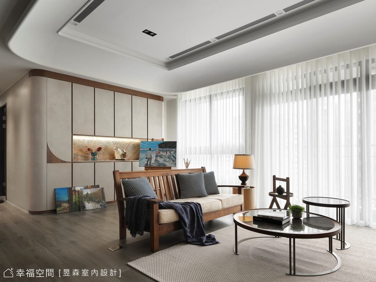 繪以溫潤彩度 勾勒明亮舒心宅│現代休閒多元風│30坪