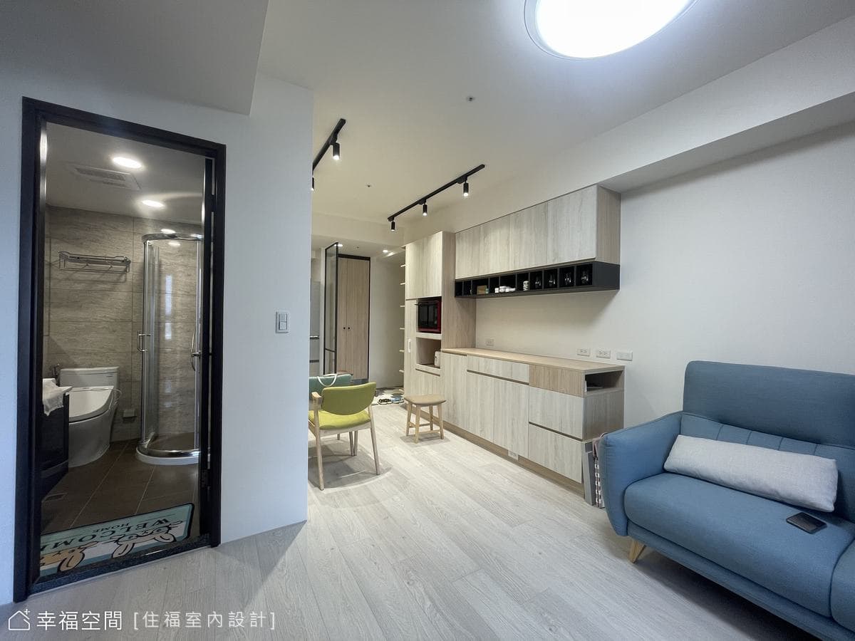 勾勒木質與色塊 打造輕北歐現代親子宅│老屋翻新