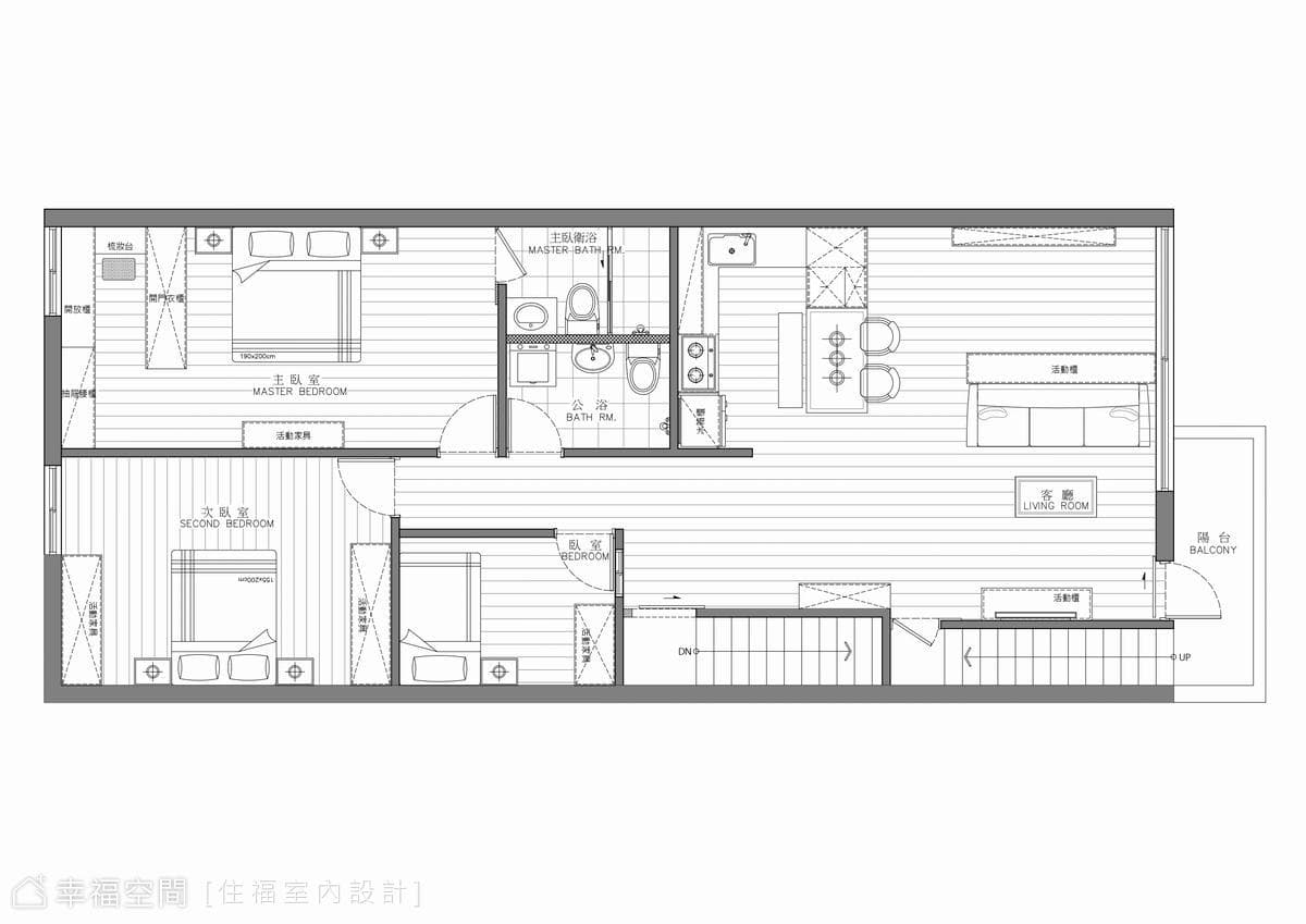 自然小清新 簡約木質感寓所｜30坪｜2房、2廳、2衛