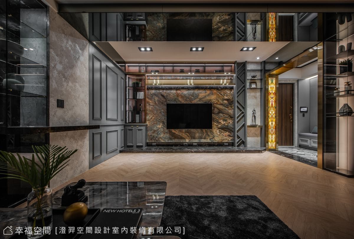 38坪時尚精品宅 他將一間房打造為現代酒窖│新古典奢華風
