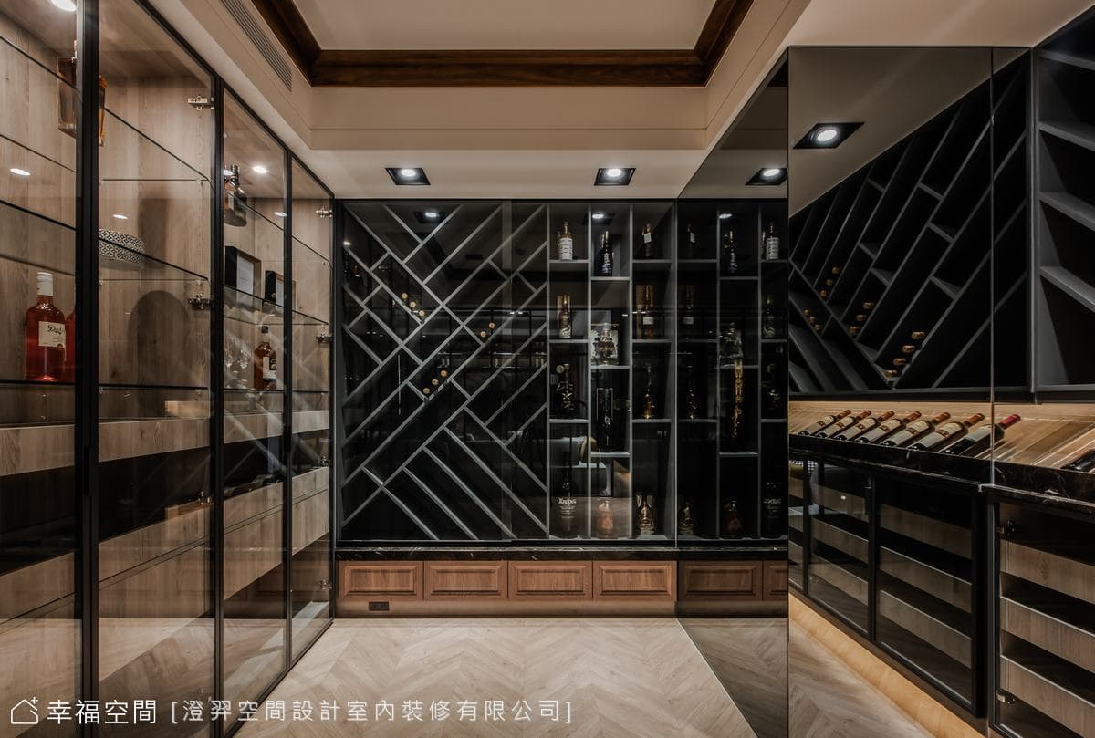 38坪時尚精品宅 他將一間房打造為現代酒窖│新古典奢華風