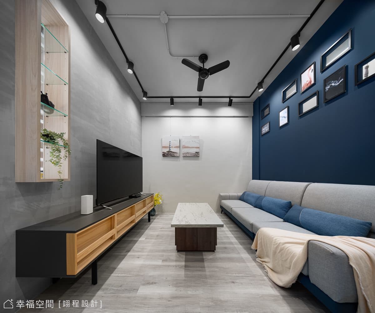 輕工業×簡約 老屋翻修煥然一新｜20坪｜1房、2廳、1衛