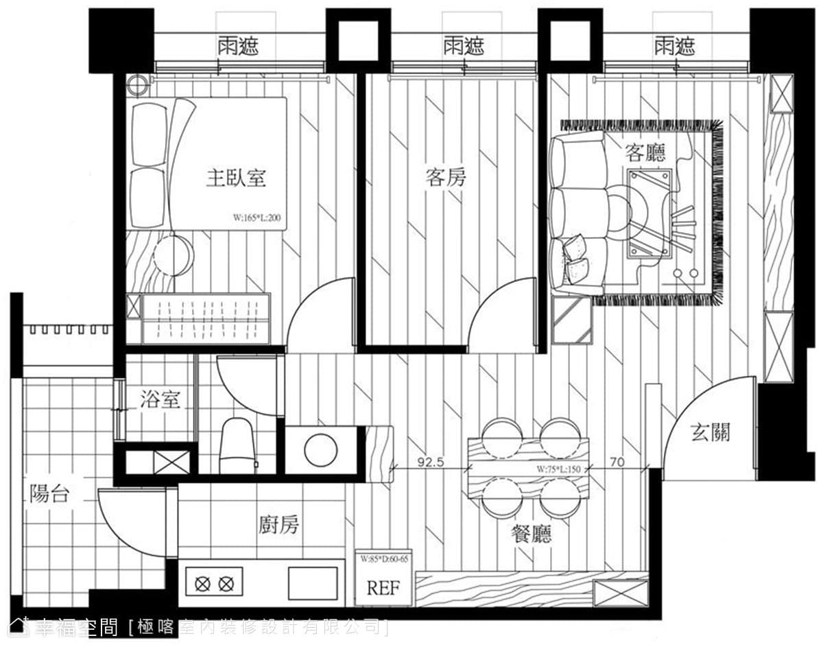 粗獷硬派工業風味｜28坪｜2房、2廳、1衛