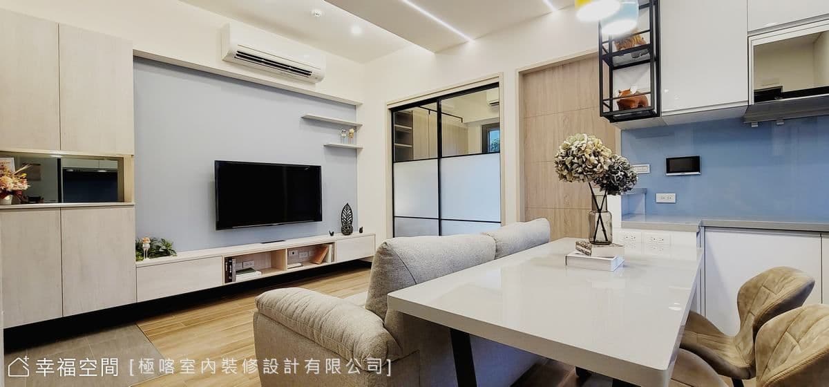 掬一瓢浮光蒼翠，漫走於自然境域｜北歐風｜17坪