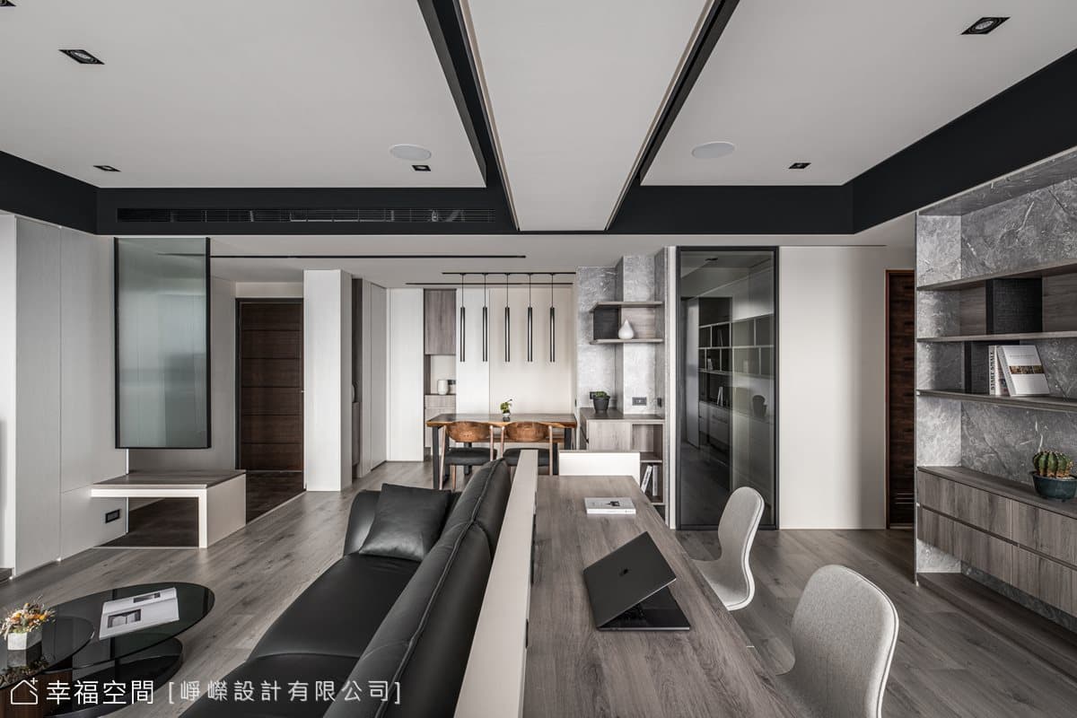 墨白 ‧ 縱橫｜現代風｜30坪