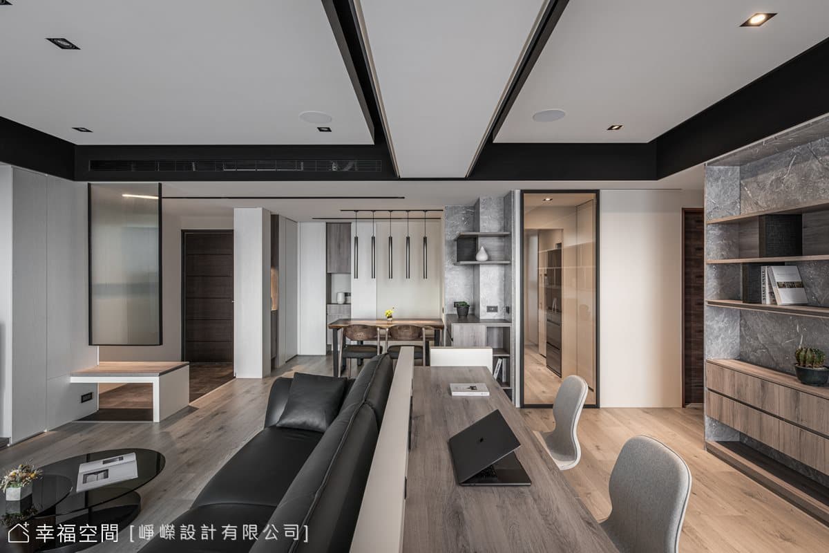 墨白 ‧ 縱橫｜現代風｜30坪