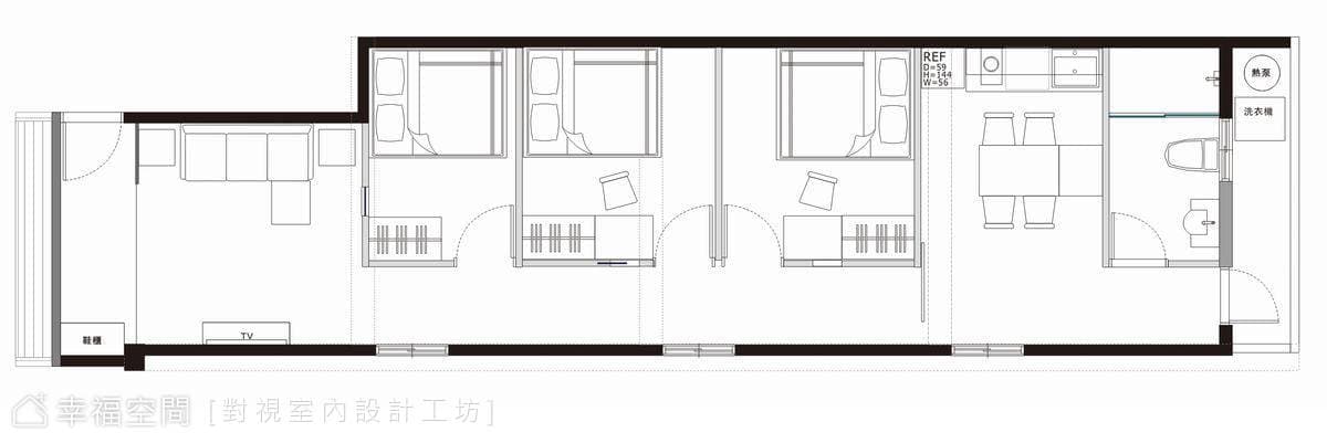 霧灰藍的日光境地，烘映溫暖北歐日常｜18坪