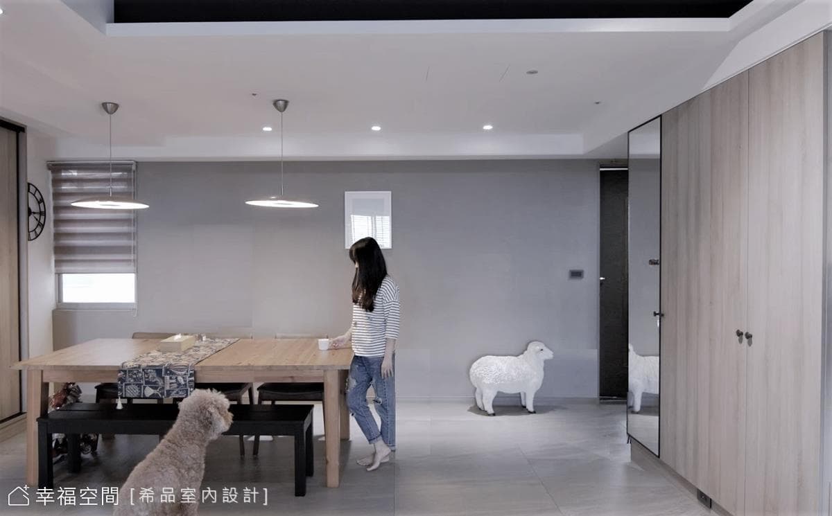 屬於輕裝潢的包容尺度，觸動人心的純淨生活｜簡約風｜27坪