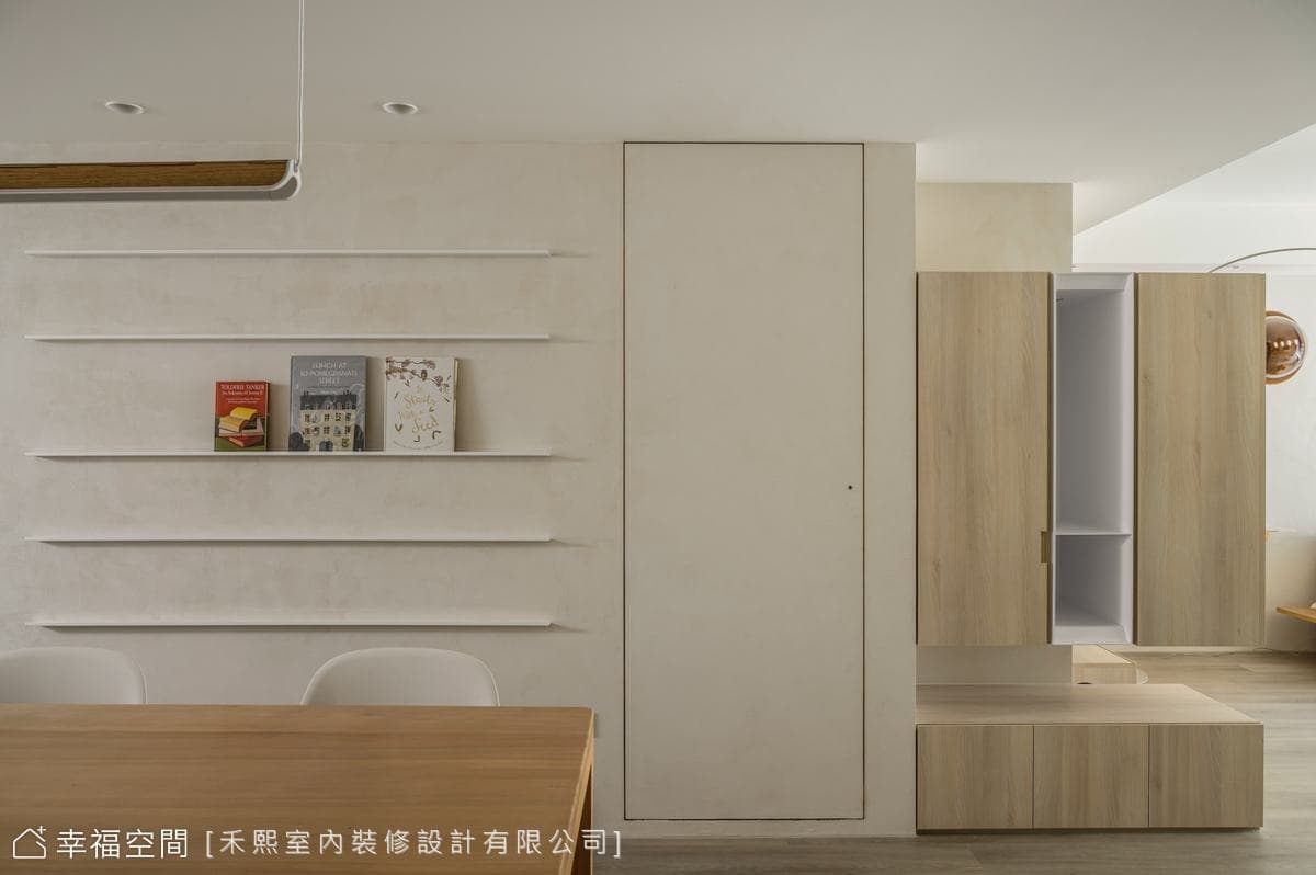 獨身女子與5隻貓咪的天堂 30年老屋淨白友善變身│現代簡約│35坪