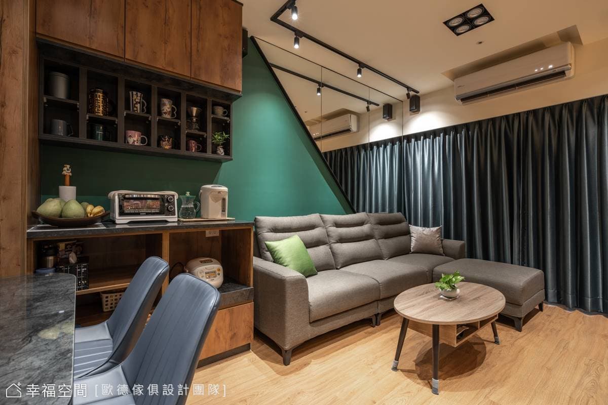 遊走於時尚與復古之間，構築美感機能兩相宜的個性居所｜現代工業風｜28坪