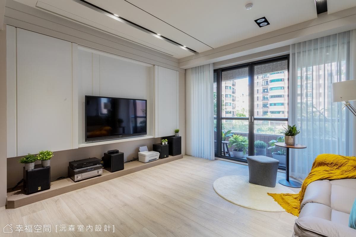 溫柔藍調 構築一方寧靜｜現代風｜33坪