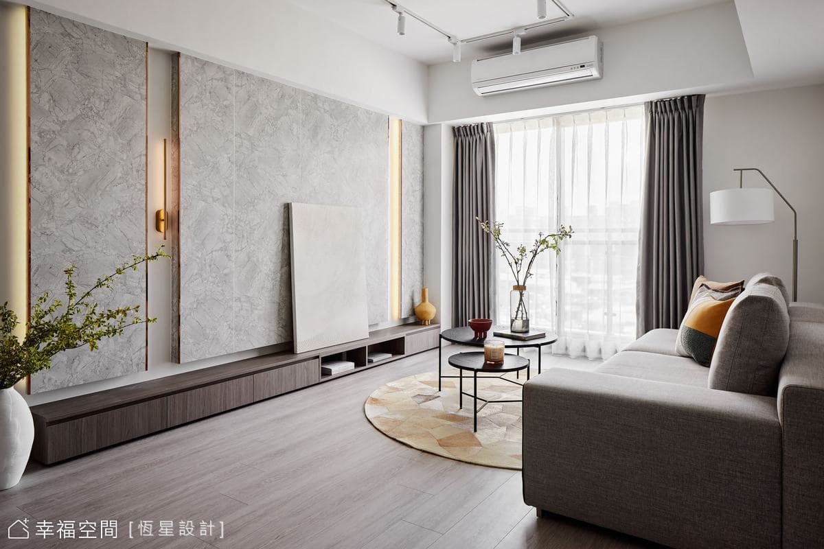 低調輕奢現代風 勾勒精品生活場景│17坪