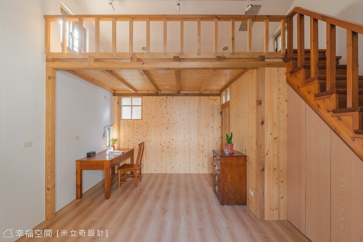 木質調透天小閣樓│鄉村風│15坪