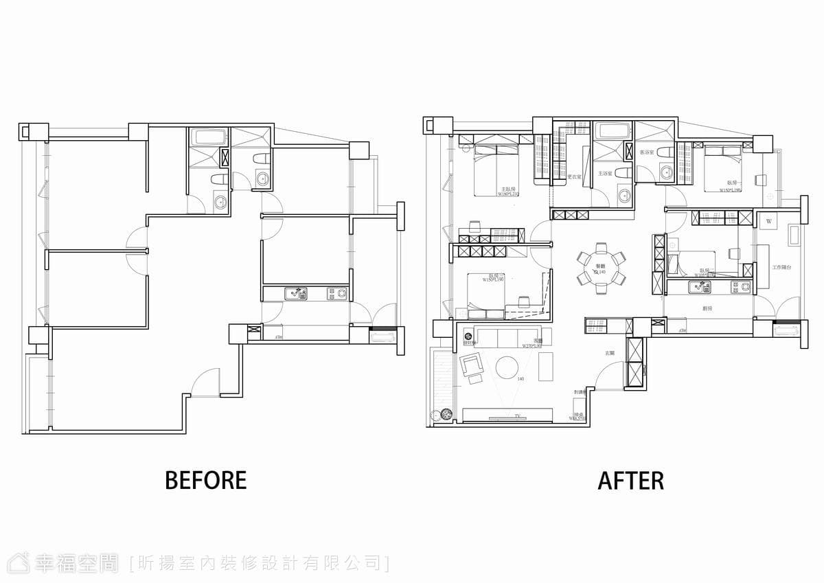 Before & After平面圖