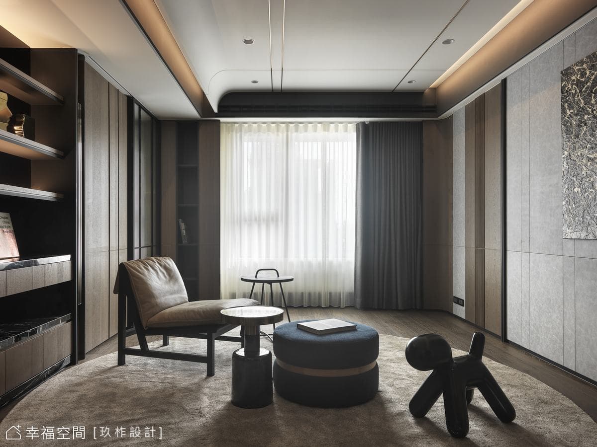 入目皆為景 雲石山水堆疊的雅致│現代風│76坪