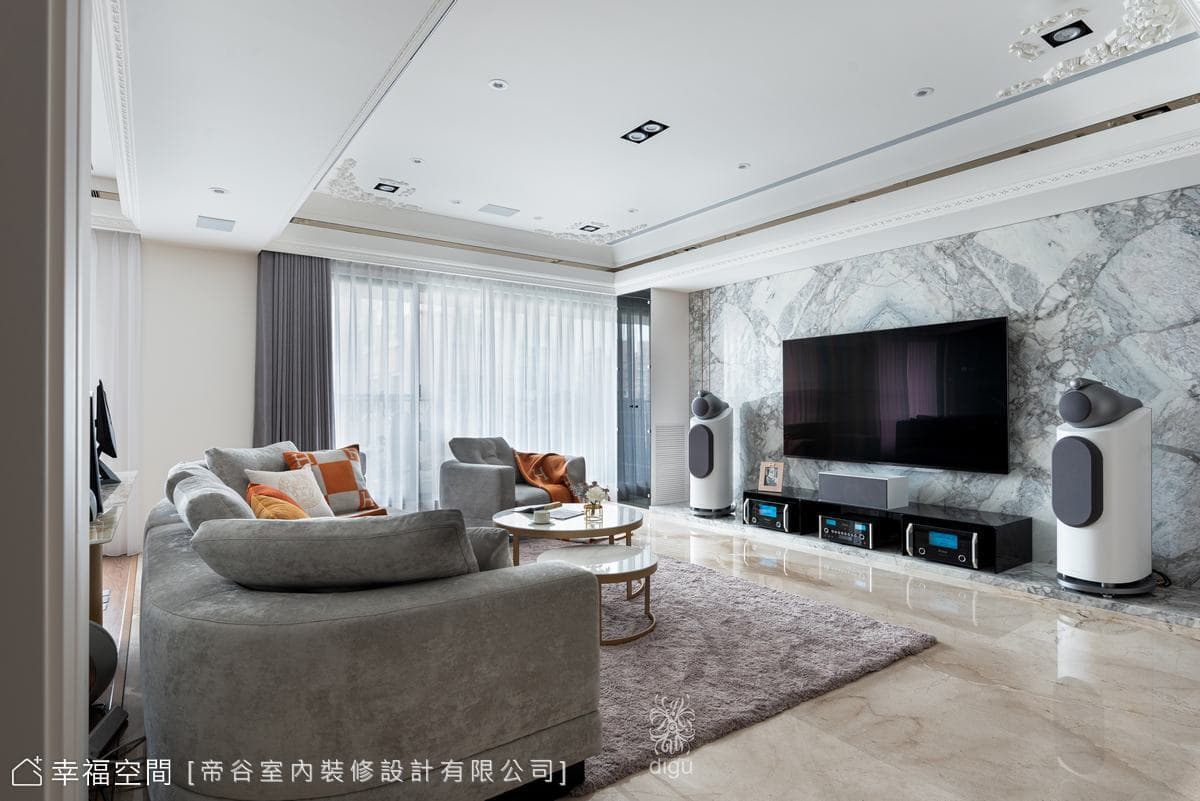 愛馬仕豪宅 殿堂級訂製設計│新古典風│45坪