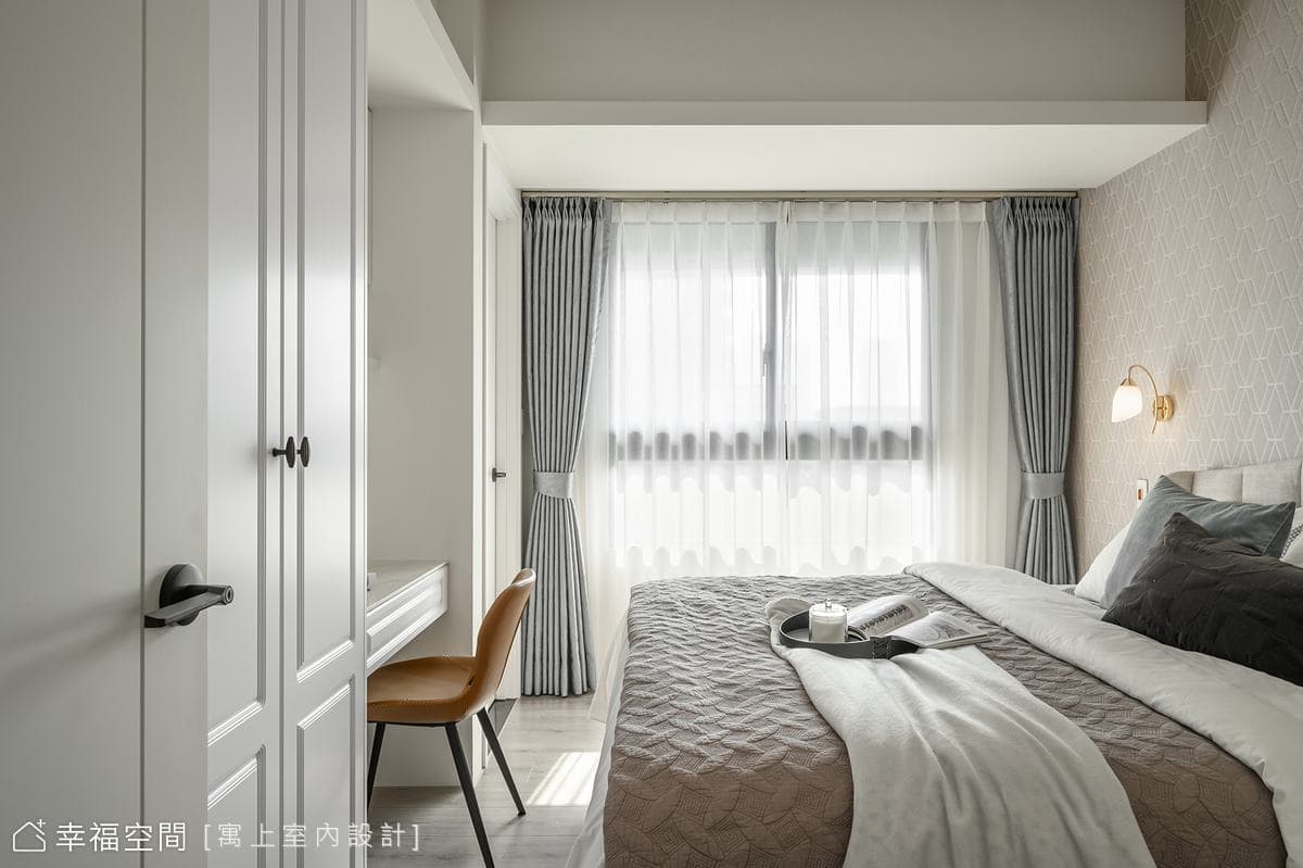 純白美式輕奢風│美式北歐奢華混搭風│20坪