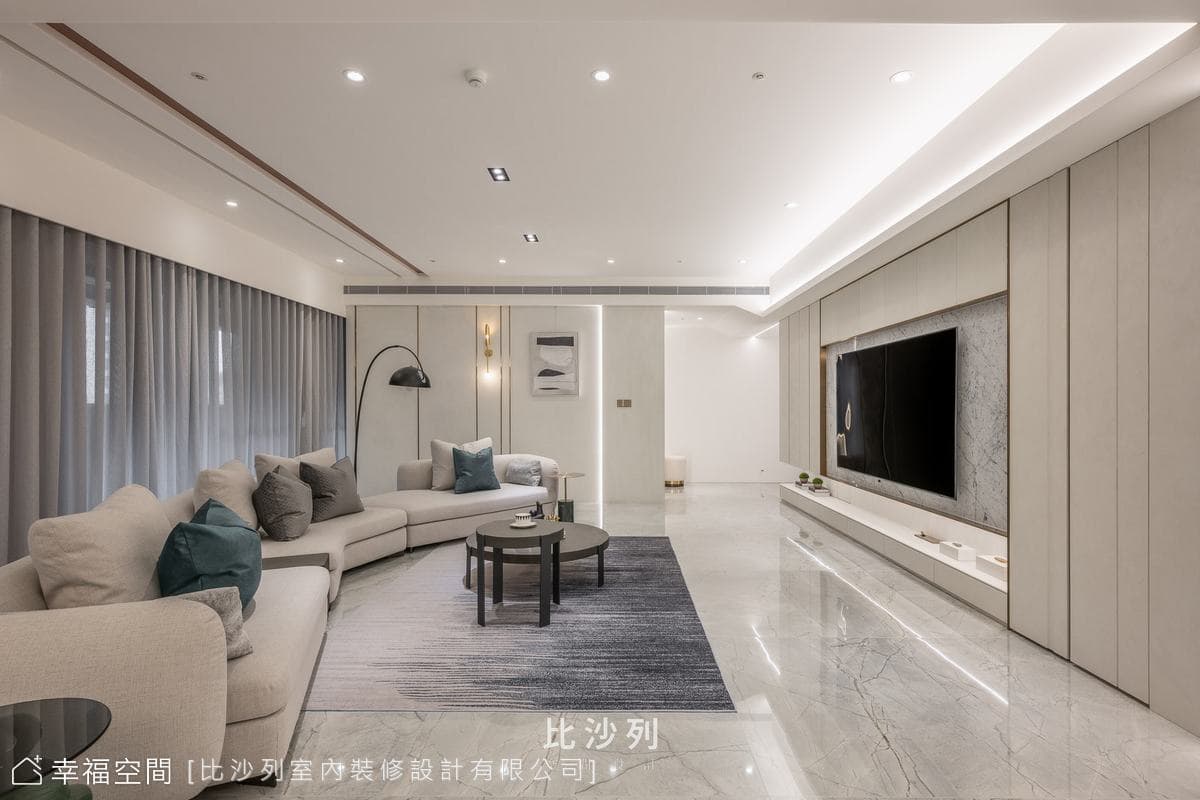 時尚夫妻愛白金奢華 機能與美學設計│現代奢華風