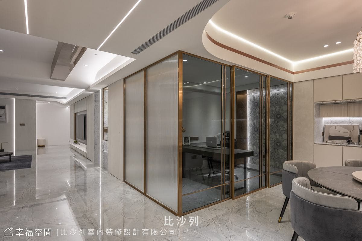 時尚夫妻愛白金奢華 機能與美學設計│現代奢華風