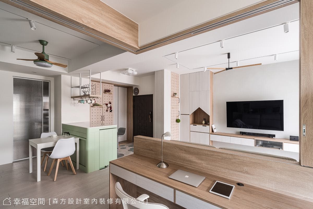 不動格局老屋翻新 北歐侘寂機能豐富｜休閒多元｜30坪