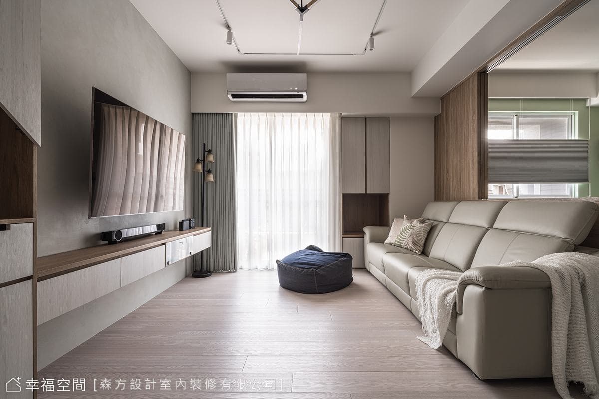 不動格局老屋翻新 北歐侘寂機能豐富｜休閒多元｜30坪