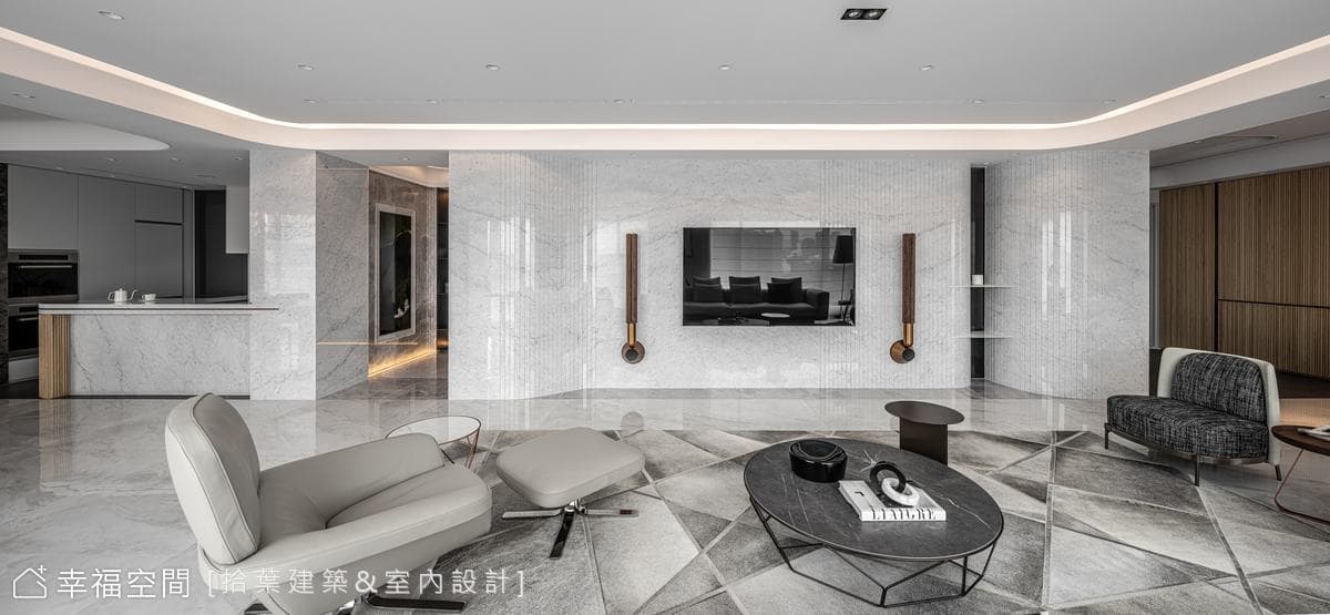 大氣豪宅風範 精工雕琢淨白流暢│現代風│80坪
