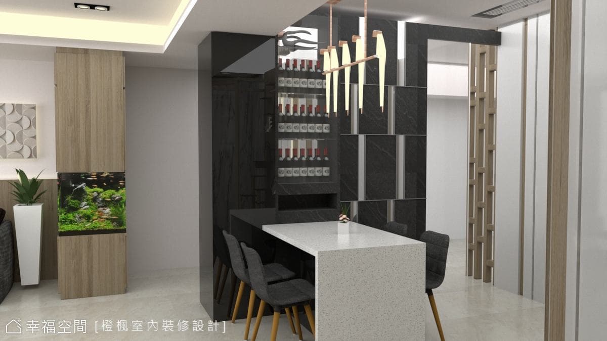 低調簡練 質感品味｜混搭風｜55坪