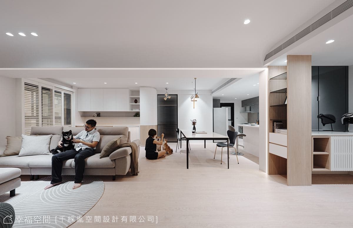 柔光漫漫 三柴一家｜大千麗緻｜老屋翻新｜北歐風｜45坪