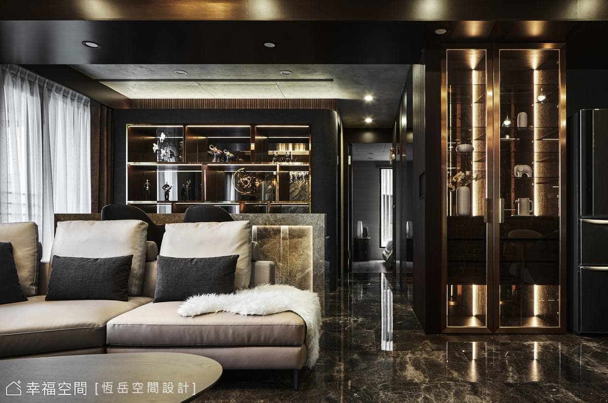 移景入室 蕩漾金色波光為家景│奢華風│30坪