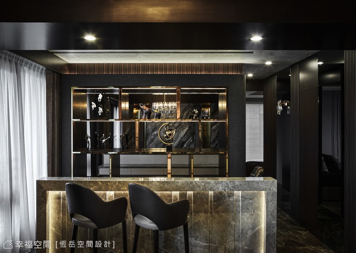 移景入室 蕩漾金色波光為家景│奢華風│30坪