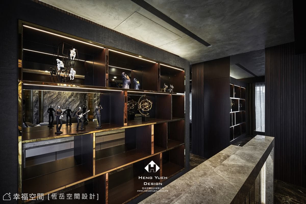 移景入室 蕩漾金色波光為家景│奢華風│30坪