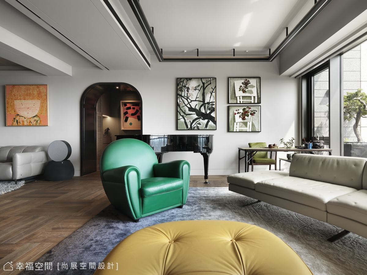 入住蒙德里安新造型風格派藝廊Loft｜135坪