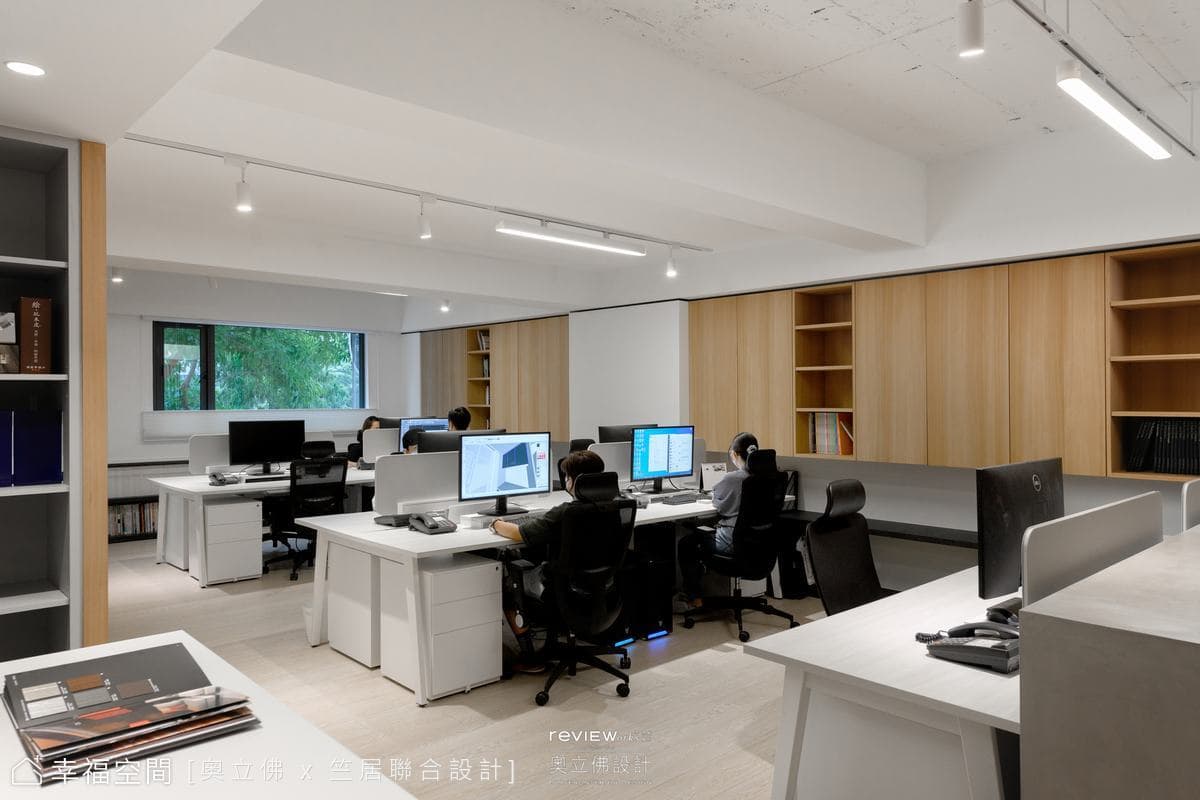 奧立佛室內設計辦公室│日式現代風│80坪