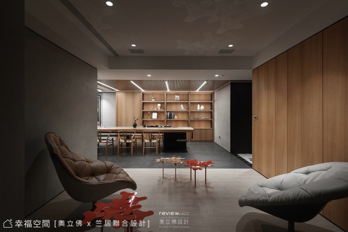 奧立佛室內設計辦公室│日式現代風│80坪