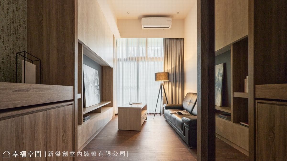 淡水新春街挑高宅│北歐混搭風│25坪