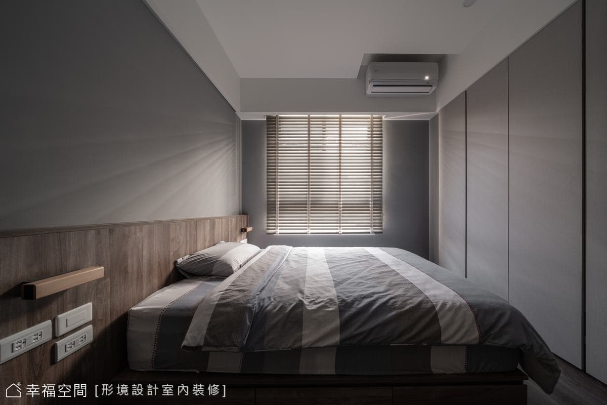 灰階×木質調 圍塑溫潤現代質韻宅│22坪
