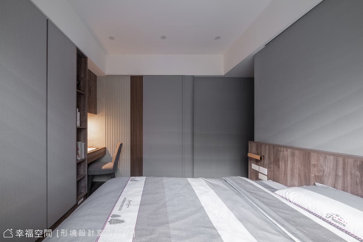 灰階×木質調 圍塑溫潤現代質韻宅│22坪