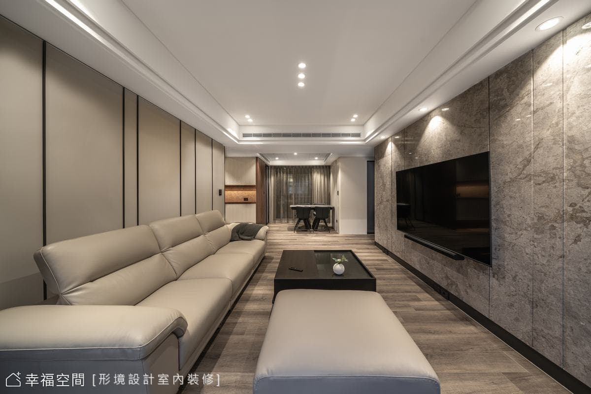 老屋翻新開闊空間尺度 砌築收納機能現代宅│36坪